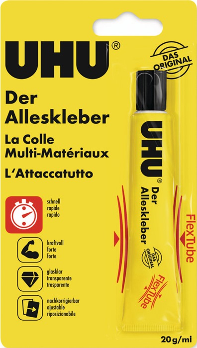 Alleskleber FLEX+CLEAN transp.20g Kunststofftube UHU - 1