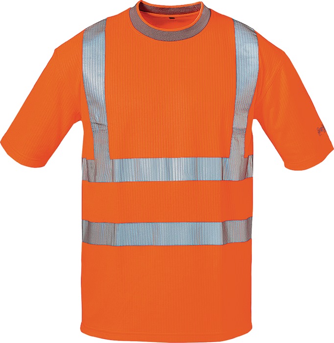 Warnschutz T-Shirt Utrecht Gr.XL gelb/orange 75% PES/25% CO FELDTMANN