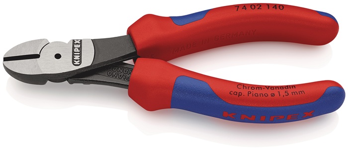 Coupeuse latér. diag. à forte démultipl.  longueur 140 mm - KNIPEX