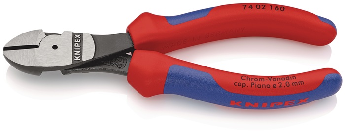 Coupeuse latér. diag. à forte démultipl.  longueur 160 mm - KNIPEX