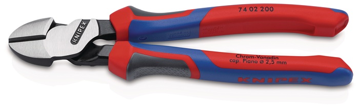 Coupeuse latér. diag. à forte démultipl.  longueur 200 mm - KNIPEX