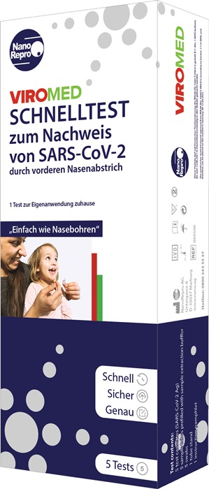 Antigen Schnelltest Viromed Nano Repro SARS-CoV-2 f.Laien