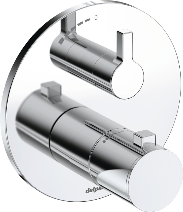 Brause-Thermostat Unterputz chrom 1VerbraucherFeinbauset DELPHIS UNIC
