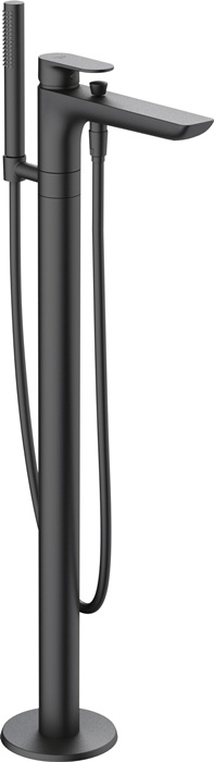Wannen-Einhebelmischer 211mm freistehende Montage schwarz matt DELPHIS MIDNIGHT