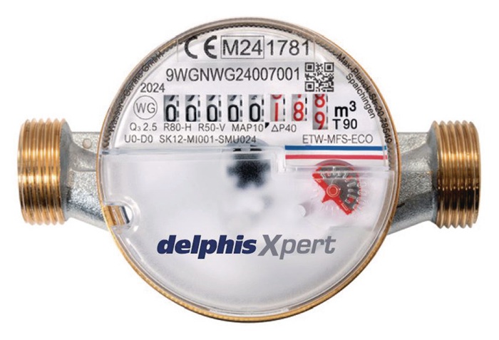 delphisXpert Wohnungswasserzähler funkvorbereitet Two in One 80mm 1,5 m3/h