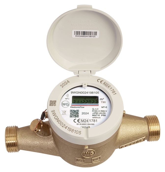 delphisXpert Hauswasserzähler elektronisch, Two in One 260mm, 6 m3/h