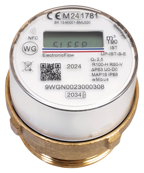 delphisXpert Unterputzzähler elektronisch kompatibel zu KOAX 1,5 m3/h