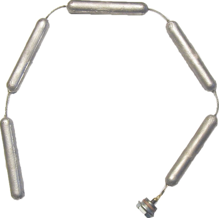 delphisXpert Magnesium-Kettenanode 5-teilig 1 1/4Zx850mm