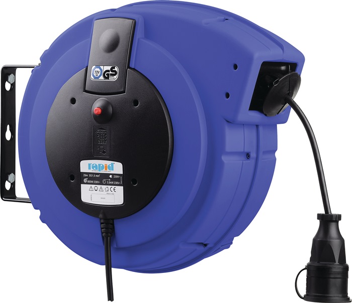 Kabelaufroller H 05 VV-F3G Kabel-L.25m autom.Schutzart IP 24