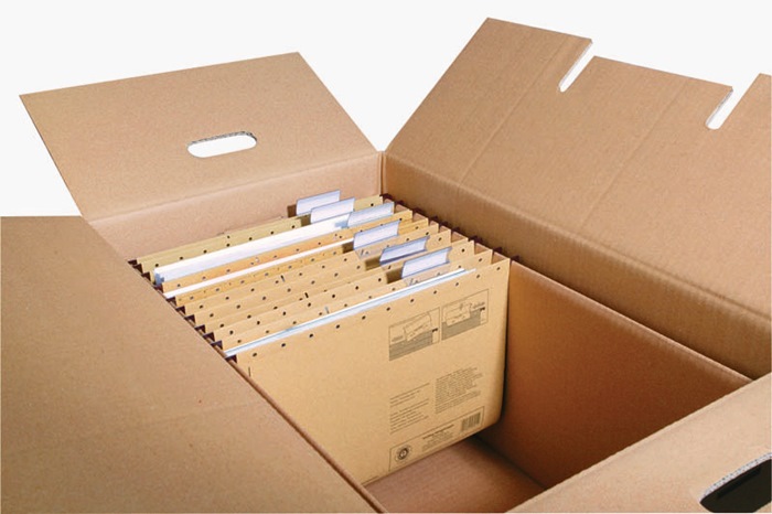 H&auml;ngeregister-Einsatz f.Aktenkarton L1484xB580mm Pappe braun