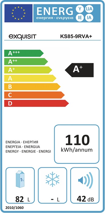K&uuml;hlschrank KS 85-9 RVA+ 82 wei&szlig; 42 dB - 2