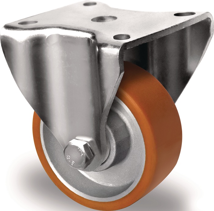 Roulette fixe TECWERK Ø roue 80mm capacité de charge 180kg