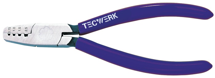 Pince pour embouts de câble TECWERK longueur totale 145 mm