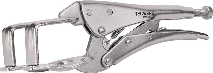 Pince-étau de soudage TECWERK longueur totale 280 mm enverg max. 50 mm