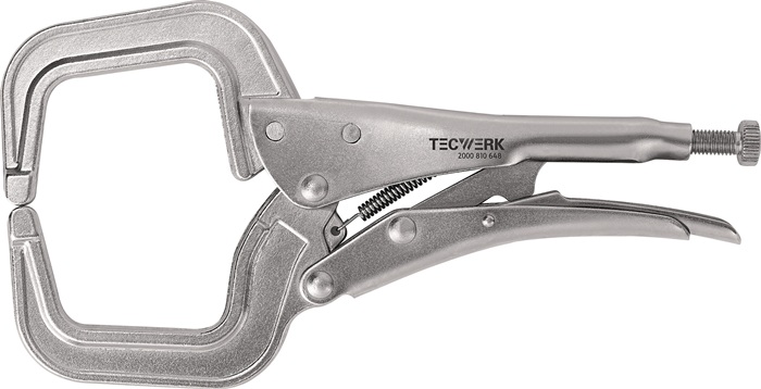Pince-étau à agrafes TECWERK longueur totale 280 mm enverg max. 90 mm