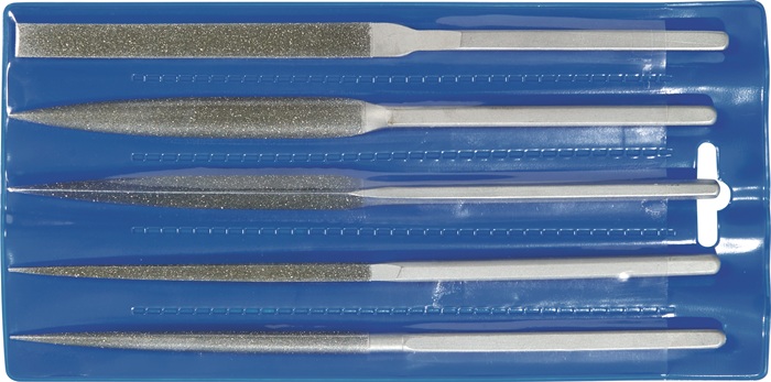 Set de limes Habilis diamant TECWERK longueur 215 mm 5 pièces