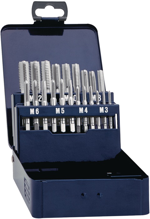 Jeu de tarauds TECWERK de M3 à M12 21 pcs.